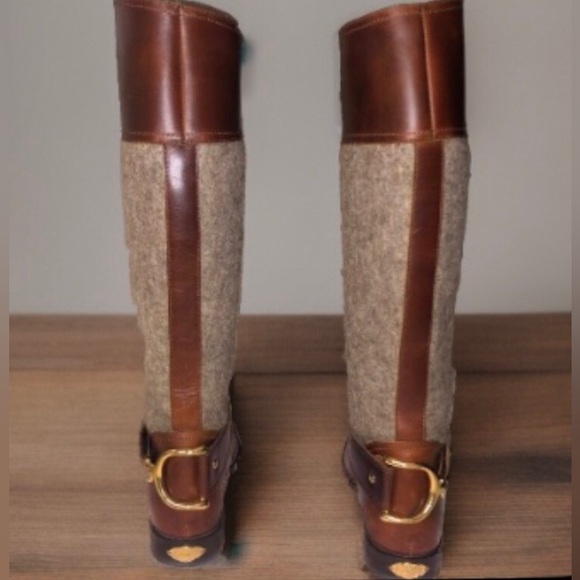 JUICY COUTURE RARE Y2K vintage tall riding boots w/dust bag embroidered JC monog - Picture 8 of 15